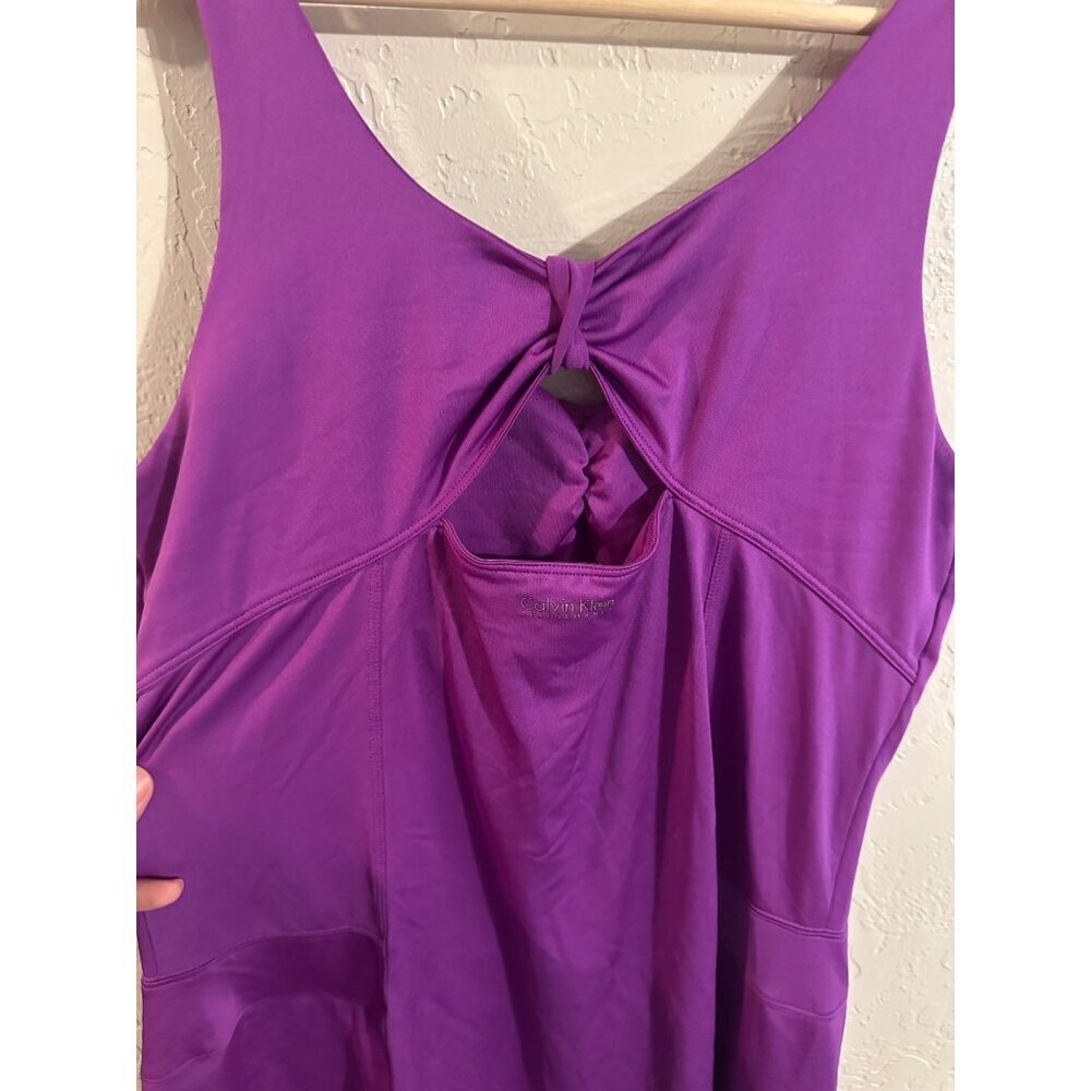 Y Calvin Klein Performance Quick Dry Purple Athletic Dress - Picture 8 of 10
